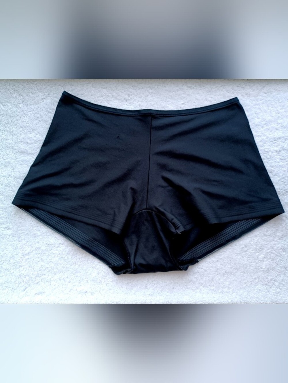 Soma Black Seamless Boyshorts Black Nylon  Panties, Size L